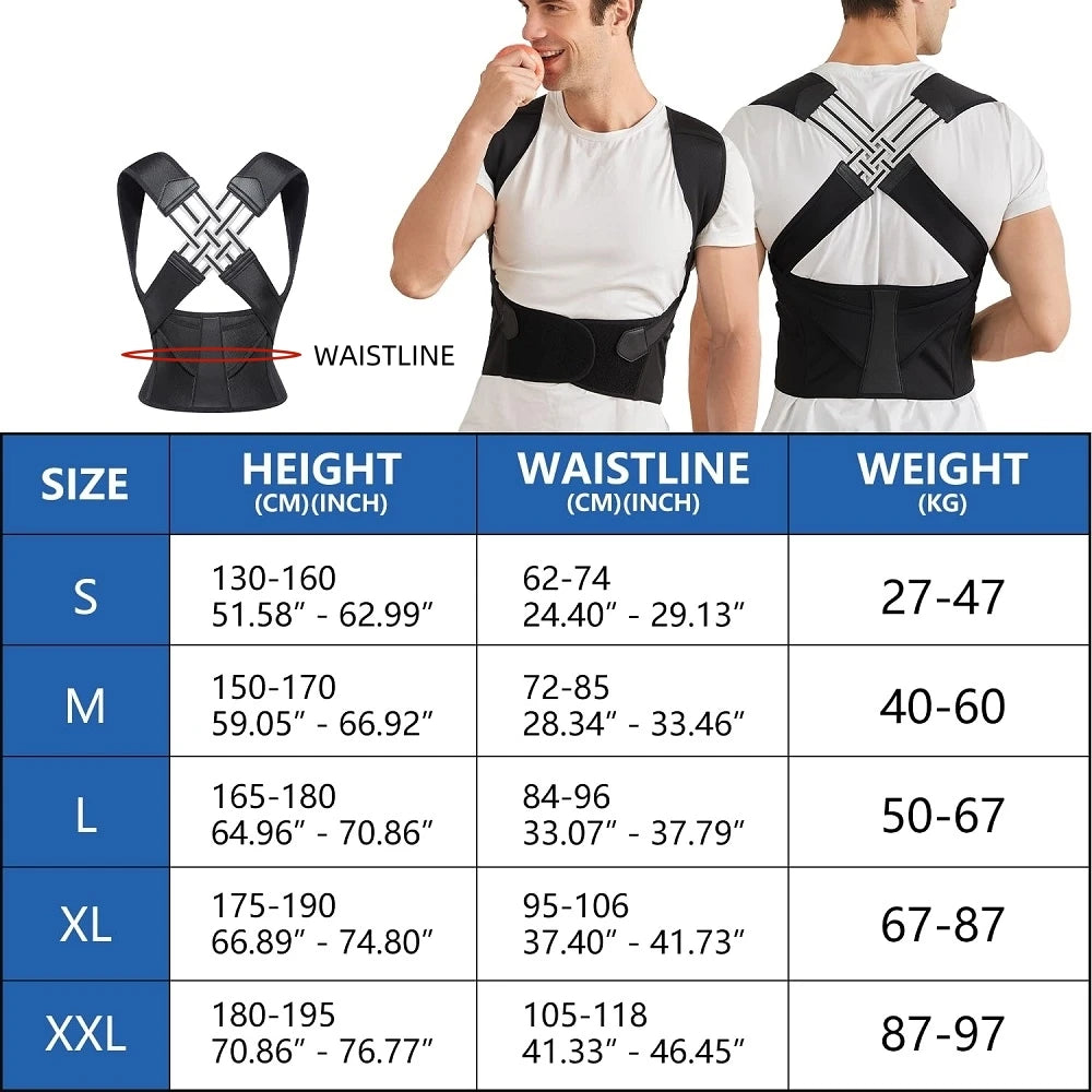 Back Brace Posture Corrector for Women & Men