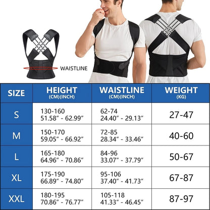 Back Brace Posture Corrector for Women & Men